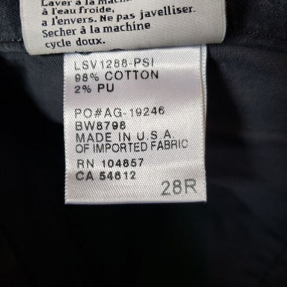 Ag Adriano Goldschmied the Legging Super Skinny Black Jeans Size 28 - Picture 4 of 12